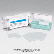 DURAN® Premium Microscope Cover Glass, Highly Transparent & ColorlessNo.1 ; 0.13~0.17mm- & No.1.5 ; 0.16~0.19mm-Thickness, 고품질 커버 글라스