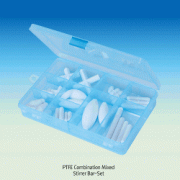PTFE Combination Mixed Stirrer Bar-Set, for Lab & Industry, L10~60 mm, 28pcs/setExcellent for Chemical and Corrosion Resistance, -200℃~+260℃, PTFE 마그네틱바 종합세트
