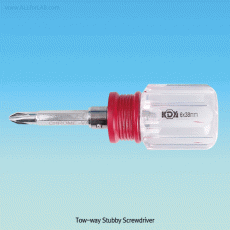 Φ6mm CRV Two-way Screwdriver, Interchangeable Magnetic-tipWith Transparent PVC Handle, Comfort Grip, 양용 드라이버