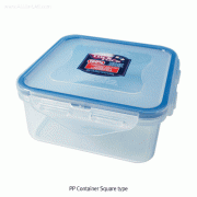 LOCK&LOCK® PP Tight-sealing Container, Translucent, Square·Rectangular-types, 350~3,900㎖Ideal for Boiling·Microwave Oven·Sampling & Storage, Autoclavable, -10℃~+125/140℃, PP 밀폐 용기