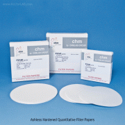 CHMLAB® Ashless Hardened Quantitative Filter PaperAsh Content<0.006%, Batch Traceable, 무회 정량여과지, 경화형