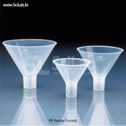 VITLAB® High-grade PP Powder Funnel, with Wide-Stem, Top Φ65~Φ150mmExcellent Chemical Resistance, 125/140℃, [ Germany-made ] , PP 플라스틱 분말용 깔때기