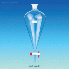 SciLab® 2 · 3 · 5-Lit Squibb Separatory Funnel, with PE-stopperWith up to 6mm Bore of PTFE-plug, DURAN Borosilicate Glass 3.3, 대용량 분액깔때기, 랩 & 산업용