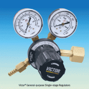 Victor® General-purpose Single-stage Regulator, with 1-Stage, Volume-markWorking Pressure (Inlet : 250kg/cm 2 , Outlet : 10kg/cm 2 ), 1~8Lit 일반용 레귤레이터