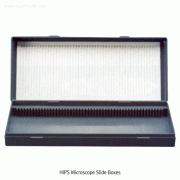 Kartell® HIPS Microscope Slide Box, with Lid, 25·50·100-holeMade of High Impact Polystyrene, [ Italy-made ],HIPS슬라이드 글라스 박스