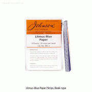 Johnson® Litmus-Blue · Red · Neutral (Book & Roll-type) Paper, for Simple Test of pH-Acidity · Alkalinity of a Solution[ UK-made ] , “리트머스” 페이퍼, 용액의 pH - 간편시험지, 북 & 롤 - 타입