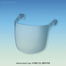 Otos® Safety PC Compact Faceshield Complete, 99.9% UV ProtectionWith Headgear, High-impact Polycarbonate, Clear, 편리한PC보안면 셋트