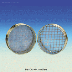 DAIHAN® Standard Test Sieve, with Brass-Frame, Stainless-steel Cloth, Dia.Φ203×H41mm, Wire Mesh ( ■ ) Hole표준망체, 국산표준망체, KS/ASTM/ISO 규격에 준함.