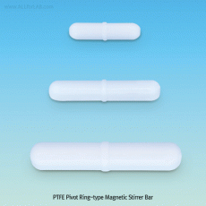 PTFE Pivot Ring-type Magnetic Stirrer Bar, Efficient Spinning even on Curved or Uneven Bases, L30~159mmFor Lab & Industry, PTFE Pivot Ring-type 마그네틱바