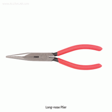 Long-nose Cutting Plier, with PVC Coated Handle, Cutting Capacity Φ1.50mmIdeal for Near work·Steel-/Copper-wire Cutting·Picking·Holding, 롱로우즈 플라이어