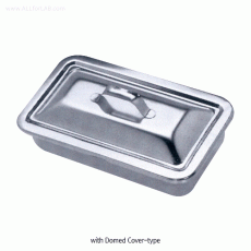 Stainless-steel Tray, with Cover, High QualityWith Cover & Handle, Rectangular-type, [ Korea-made ] , 스테인레스4각 트레이/밧트