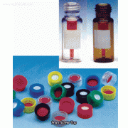 Wheaton® 9mm Screw-Top, 12×32 mm LVI / ABC® Vials & Cap0.3 ml, Glass, Sealed-in Limited Volume Insert, Vial / Cap Complete-case