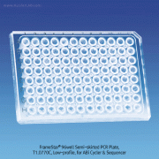 4titude® FrameStar®, 96well Semi-skirted PCR Plate, PC Frame & PP Tubes, Cut Corner A1296well PCR 플레이트, for ABi Thermal Cyclers & Sequencers, -100 ~ +140℃ / PC, Free from RNase?DNase?DNA