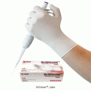 SciGlovesTM Latex Exam Gloves, Powder-Free, Textured with Comfortable Grip, Medical Premium Grade AQL 1.5, 라텍스 실험장갑