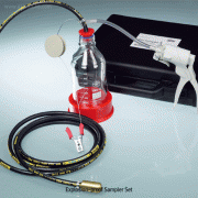 Burkle® Explosion-proof Sampler Set, Incl. Hose / Pump / Adapter / Bottle / Earthing Cable for Sampling Flammable Liquids, with Handy Transport Case, 방폭형 샘플러 셋트