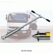 Burkle® Silo Drill Samplers, Stainless-steel / Aluminum with Drilling Blades, Φ90mm(Incl. Blade), 400㎖, L 150cm Ideal for Taking Bulk Goods Samples from Silos, Extendable, Removable T-Handle, Case Sold Separately, 드릴형 싸이로(트럭 / 운반차량)샘플러