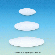 PTFE Oval-/Egg-type Magnetic Stirrer Bar, for Round Bottom Flask, -200℃~+260℃, L10~70mm Excellent for Chemical and Corrosion Resistance, Normal-grade, PTFE 타원/달걀형 마그네틱바