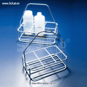 Azlon® Wire Bottle Carriers, Polyamide Epoxy Coated Steel<br>PP 바틀 캐리어, 스텐선 바틀 케리어 For Safely Carrying up to Six Bottles