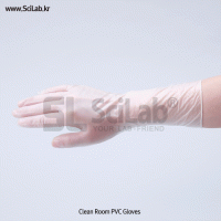 Clean Room PVC Gloves, Length 280mm<br>크린룸용 PVC장갑, 엠보싱처리, Grade 1000 Class 착용감우수