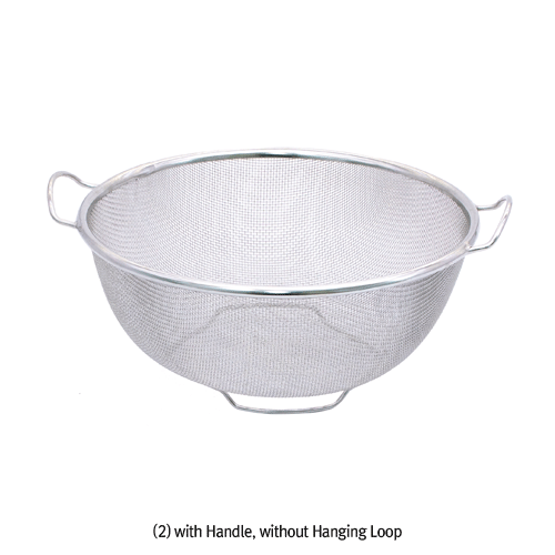 Stainless-steel Mesh Basket, Φ205~260mm<br>Ideal for Washing·Drying·Storage &c., Lightweight, Durable, 원형 메쉬 바스켓