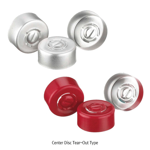 Wheaton® Premium Un-Lined Aluminum Seals, ASTM·FDA·USP·ISO<br>알루미늄 씰, 셉타/스토퍼는 별도