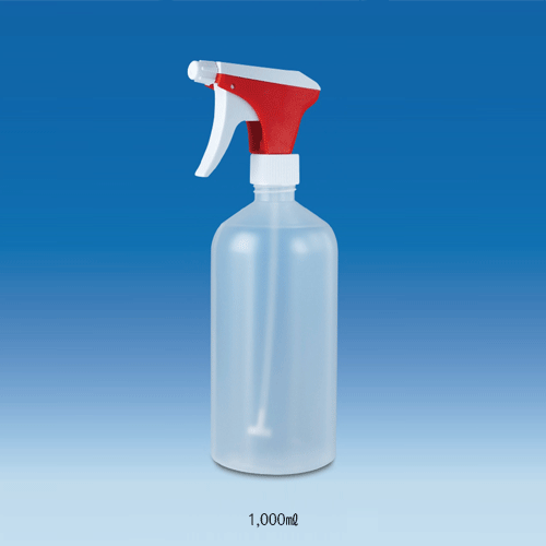 VITLAB® 400~1,000㎖ PP Lab-Spray Bottle, White Opaque & Transparent<br>Adjustable from a Fine Mist to a Narrow Jet Reaching 3~4 meter, <Germany-Made> PP 분무기