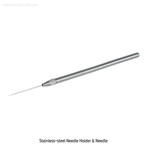 Bochem® Holder with a Needle, High Grade Stainless-steel, L120mm<br>Hold for Inoculating Loop·Needle·Lancet, 스텐 홀더, 스텐 니들 포함, 비자성/비부식