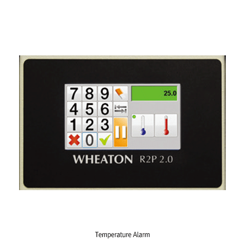 Wheaton® R2PTM 2.0 Roller Culture Apparatus, R2P 2.0 Control System, 1~11 Decks for 5~55 Bottles<br>With Top or Bottom Mounted Controller, 0.25~8.1/±0.01 rpm, Fixed/Removable Decks<br>With Advanced Color Touch Screen Interface, Belt Driven & Brushless DC 
