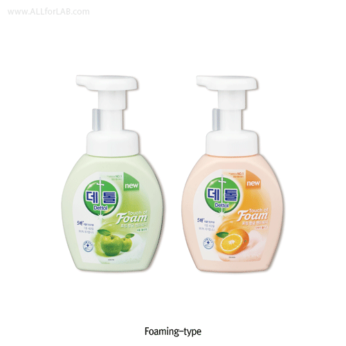 Oxy® Dettol® Hand Wash, Liquid-type & Foaming-type, 250㎖, pH6.0<br>With Subacidity, Antibacterial Cleanser, 데톨 손 세정 및 소독제