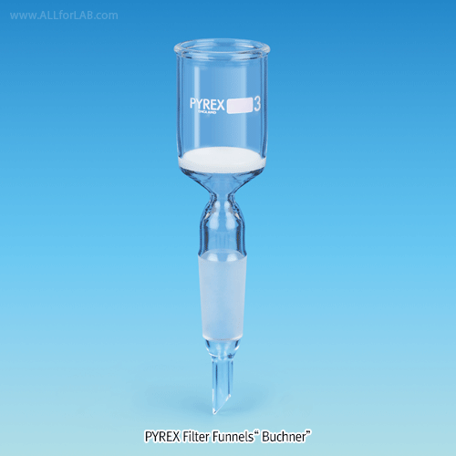 SciLab® Pyrex Filter Funnel “Buchner”, with 24/40 or 24/29 Cone, P2~P3, 30~1,000㎖<br>Ideal for Joint Filtering Flasks, 조인트부 글라스 필터 펀넬