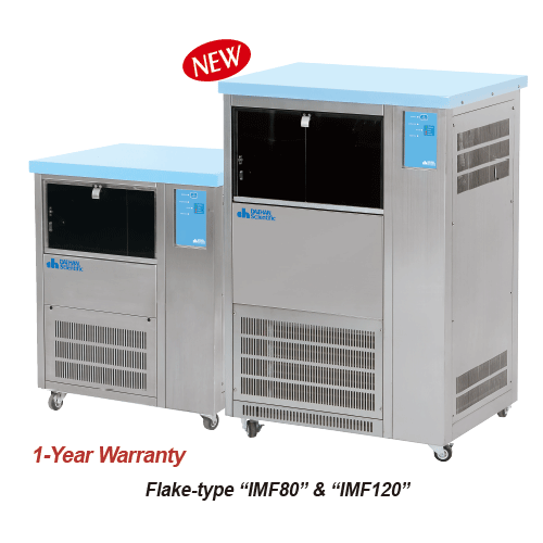 DAIHAN 50·80·120·250kg Automatic Ice Maker, Snow-type “IMS” & Flake-type “IMF”<br>With Fully Automatic System, Uniform Ice, Production & Storage, 아이스메이커