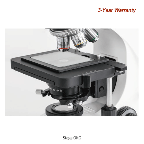 Kern Fully-equipped Metallurgical Microscopes “OKO”, for Testing Metals and Analyzing Surface, 50×~ 500×<br>With Refrected and Tranmitted LED illumination, Height-adjustable 1.25 Abbe Condenser, 고성능 금속 현미경
