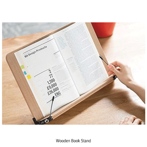 Wooden Book Stand, Multi-use, Ideal for Holding Books, 나무 받침대, 노트북 & 책 지지용