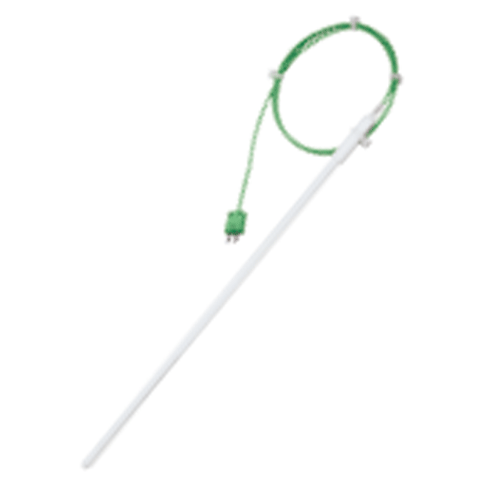 Cowie® K-type PTFE Encapsulated Stainless-steel Thermocouple Probe, -180℃+280℃<br>With Miniplug & PFA Insulated 1 & 2m Cable, <UK-Made> PTFE 내약품/내부식/청결형 온도 프로브