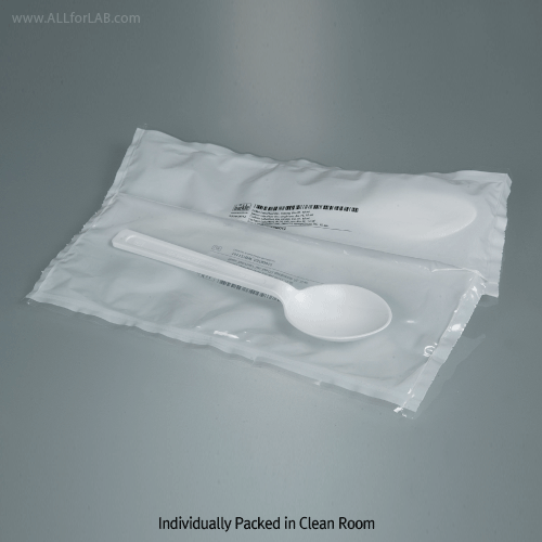 Burkle® PS Clean Spoon, Sterile or Non-sterile, Individually Packed in Clean Room, 2.5 & 10㎖<br>Ideal for Sampling of Powder, -10℃+70/80℃, <Germany-Made> PS 크린 스푼