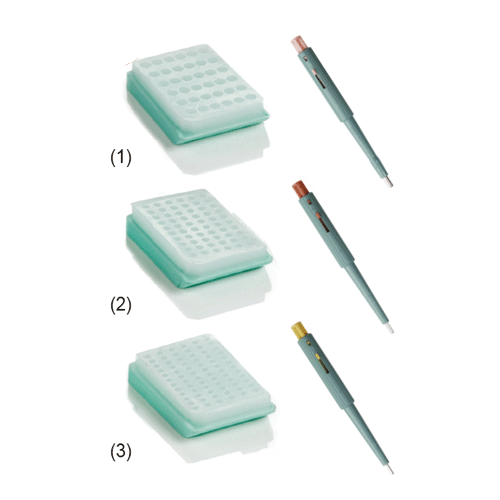 Simport® Precast T-SueTM Paraffin Block Kit, for Constructing Tissue Microarrays up to 72 Specimens<br>With 6 Precast Paraffin Blocks and 2 Punch Needles with Stylet, Core Φ1.5~3mm, 파라핀블록 키트