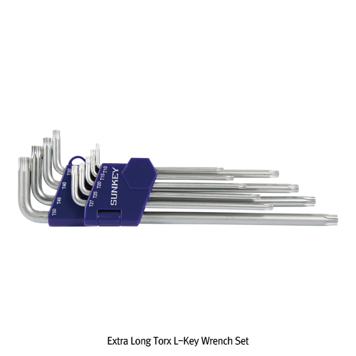 9Pcs 별 엑스트라 롱렌치 세트, Extra Long Torx L-Key Wrench Set / 9Pcs, T10~T50
