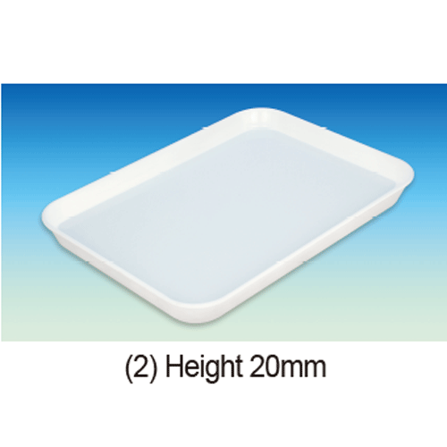 MF White Multi-use Tray, Wide-Range, Microwaveable, Non-Autoclavable<br>Good for Foodstuff, -80℃+120℃, 다용도 백색 멜라민 쟁반/트레이