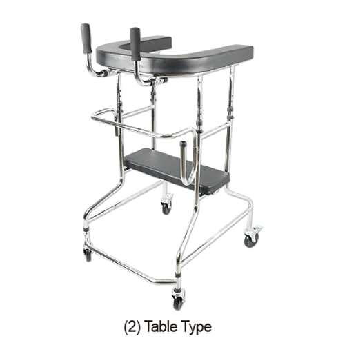 Walking Assistance Equipment, Walker & Table Type, Medicaluse<br>Ideal for Helping the Elderly Walk, 보행 보조차, 재활 및 노인용