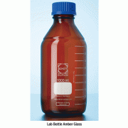 DURAN® Premium GL25~45 Original & GLS80 Wide-neck Light-Proof Amber Laboratory Bottle, 10~20,000㎖<br>With Graduation·Screwcap·Pouring Ring, Autoclavable, 500nm UV Protected, 오리지널 & 광구 자외선 차단 갈색 랩바틀