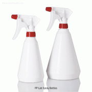 VITLAB® 400~1,000㎖ PP Lab-Spray Bottle, White Opaque & TransparentAdjustable from a Fine Mist to a Narrow Jet Reaching 3~4 meter,  PP 분무기