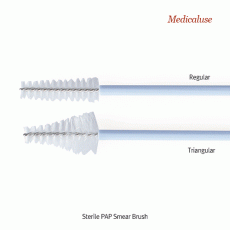 Moalab® Sterile Smear Brush, PAP, Easy Grip PP Handle, Φ6 & Φ13mm, L195mm, MedicaluseSuitable for Collect Sample, Individual Package,  자궁경부암 검사 샘플채취용 멸균 브러쉬 2종