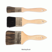 working brush, Hog Hair Bristle, with Wood Handle<br>Useful for Painting or Dust Remover, 현장 작업솔