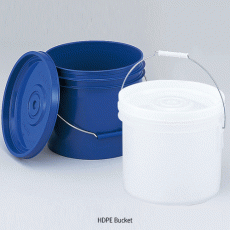 HDPE Bucket, with Tight Sealing Lid, Handle Grip, 13Lit, HDPE 밀폐 버킷