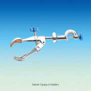 90mm Grip 4 Finger Universal Swivel Clamp & Holder, Screw Angle Adjustment-type<br>Ideal for Circular and Irregular Object, 회전형 클램프와 홀더