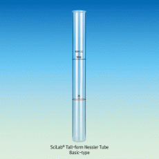 SciLab® Tall-form Nessler Tube, Color Comparison, 2 pcs Matched Set, 25/50 & 50/100㎖<br>With Optically Plane Bottom, Borosilicate Glass 3.3 장형 비색관, 2개 매치 세트