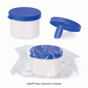 mediclin® 30㎖ PP Stool Specimen Container, with Snapcap & Spoon, Sterile or Non-sterile<br>Ideal for Collecting Stool and Medical Samples, Autoclavable, 채변통, 채변 및 의료용 샘플 검사용, 멸균 & 비멸균