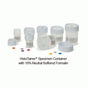 Simport® HistoTainerⅡTM PP Specimen Container, with PE cap, 50% Filled with 10% Neutral Buffered, 20~120㎖<br>Ideal for Collection·Transport·Storage of Histology Specimens, <Canada-Made> 조직 표본·검사물 보관 용기
