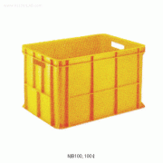National® PP/HDPE Transfer Container, Easy-transport, 100 & 137 Lit<br>With Handle, PP 125/140℃, HDPE 105/120℃, 운반박스
