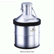 KGW® 1~10 Lit Carrying Dewar Flask, with Loose Lied Lid<br>Ideal for Liquid Nitrogen LN2, Dry Ice CO2, etc., <Germany-Made> 저장/운반용 드와 플라스크